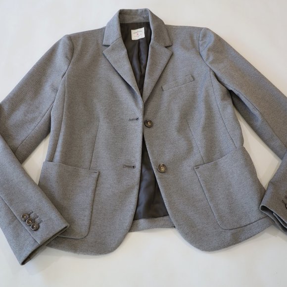 GAP Size 6 Gray Academy Blazer Suit Jacket Career - Picture 9 of 11